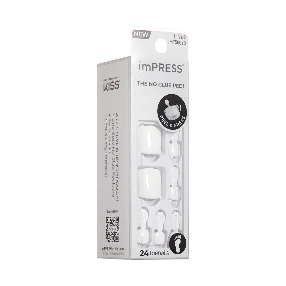 KISS Impress French Manicure Press On Toenails - LOVIN ON