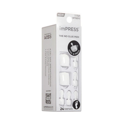 KISS Impress French Manicure Press On Toenails - LOVIN ON
