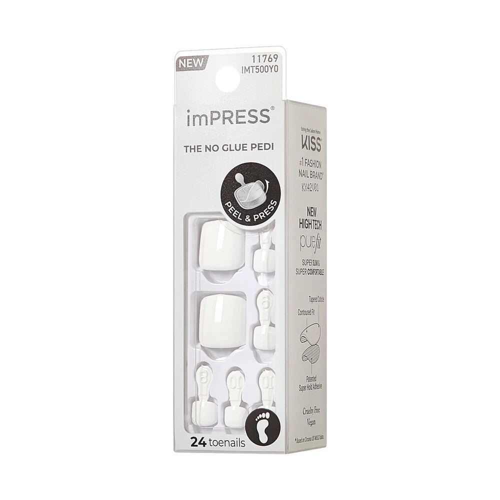KISS Impress French Manicure Press On Toenails - LOVIN ON