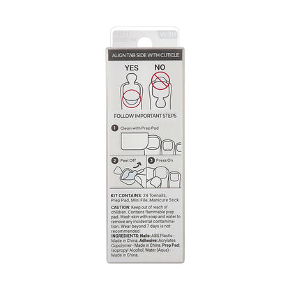 KISS Impress French Manicure Press On Toenails - LOVIN ON