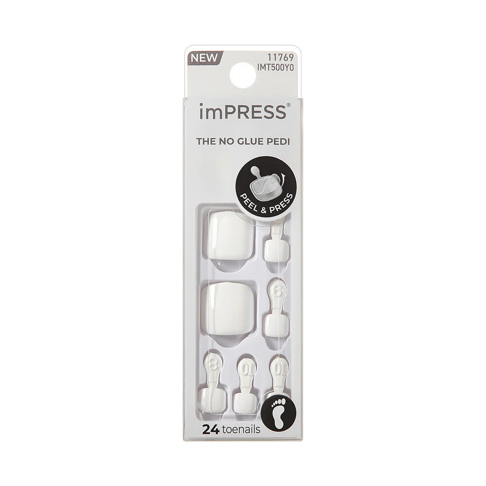 KISS Impress French Manicure Press On Toenails - LOVIN ON