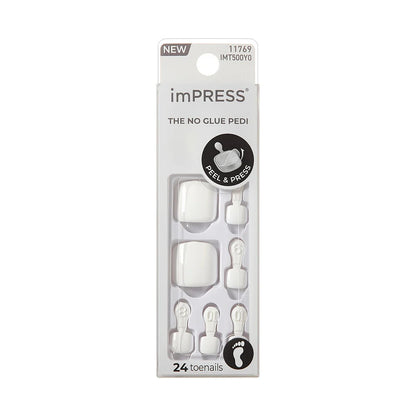 KISS Impress French Manicure Press On Toenails - LOVIN ON