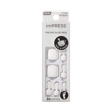 KISS Impress French Manicure Press On Toenails - LOVIN ON