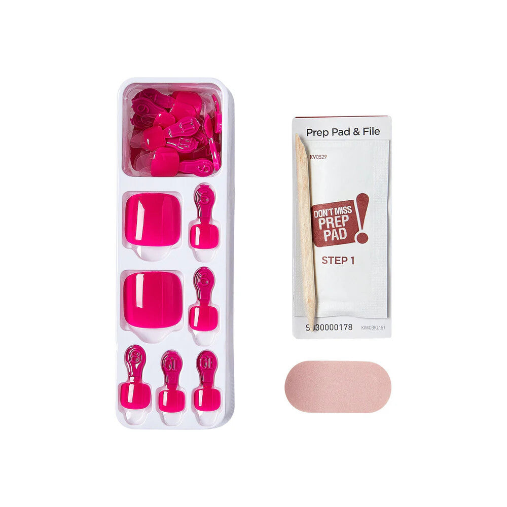 KISS Impress French Manicure Press On Toenails - RISING SUN
