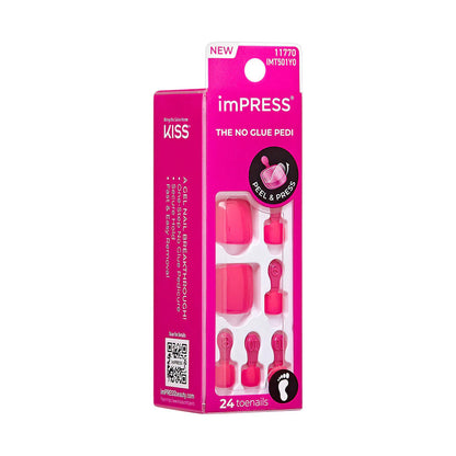 KISS Impress French Manicure Press On Toenails - RISING SUN