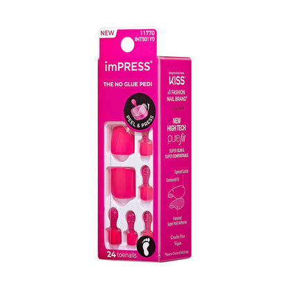 KISS Impress French Manicure Press On Toenails - RISING SUN