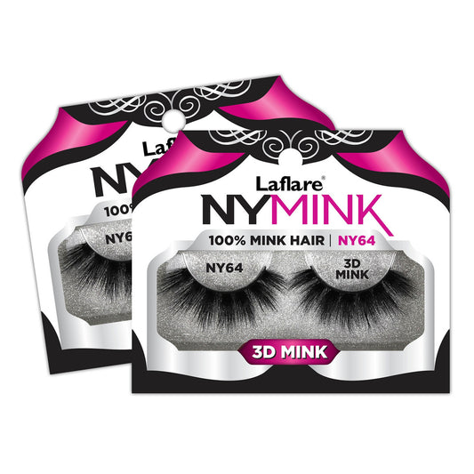 Laflare 100% Mink Hair 3D Volume NY Mink Eyelashes (NY41-NY70)