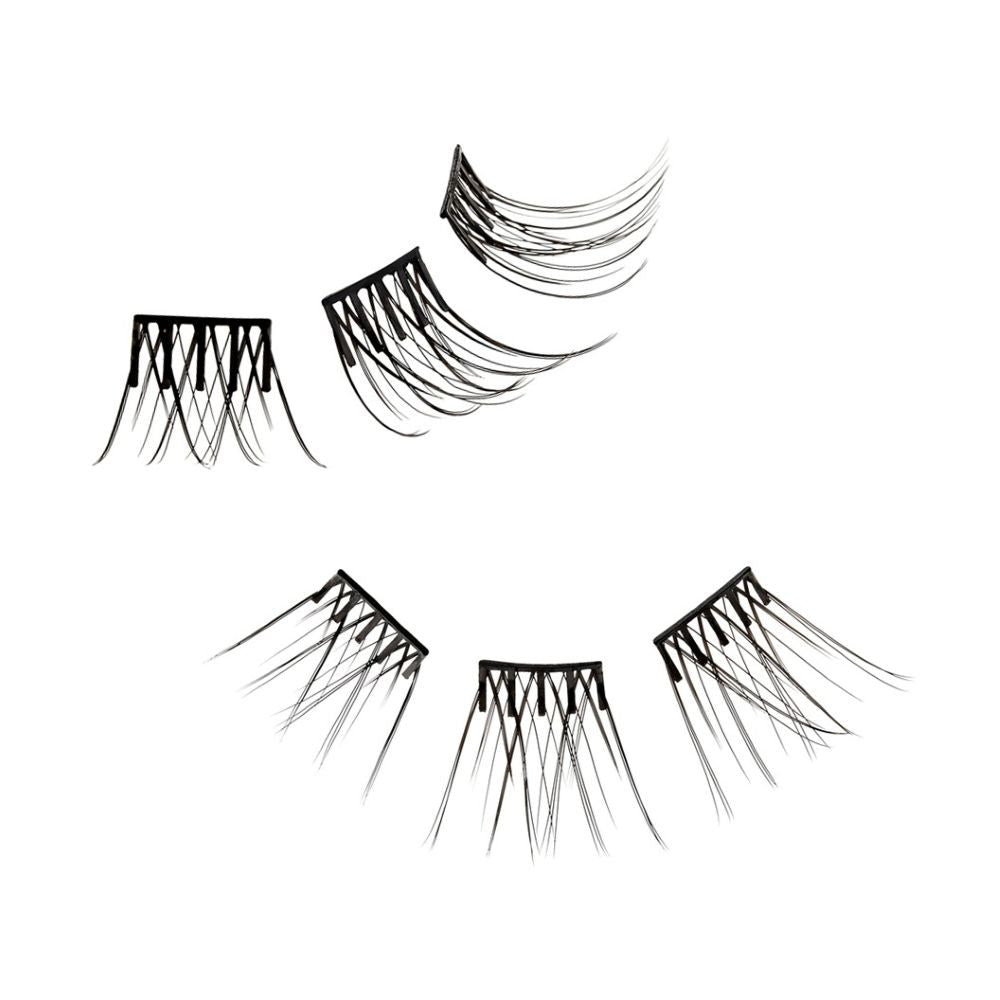 KISS i Envy Press & Go Press-On Pre-Glued Lash Clusters – Clean Day
