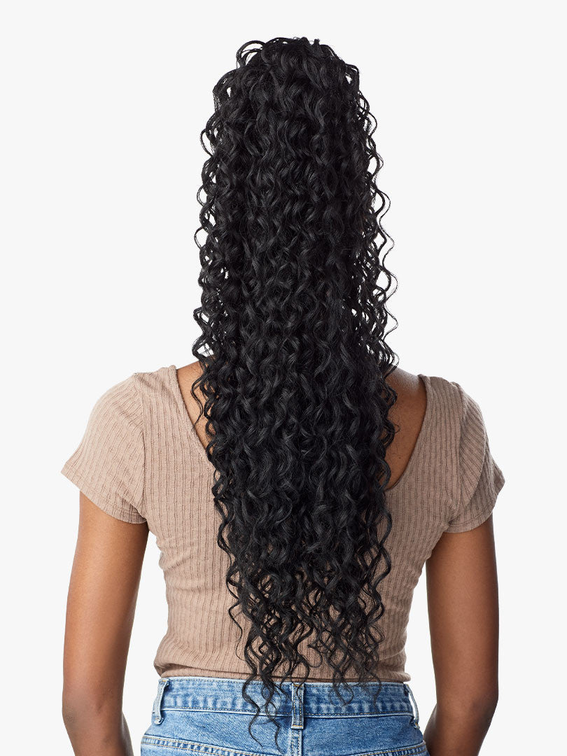 SENSATIONNEL Synthetic Ponytail Instant Pony Wrap - BRAIDED DEEP 28"