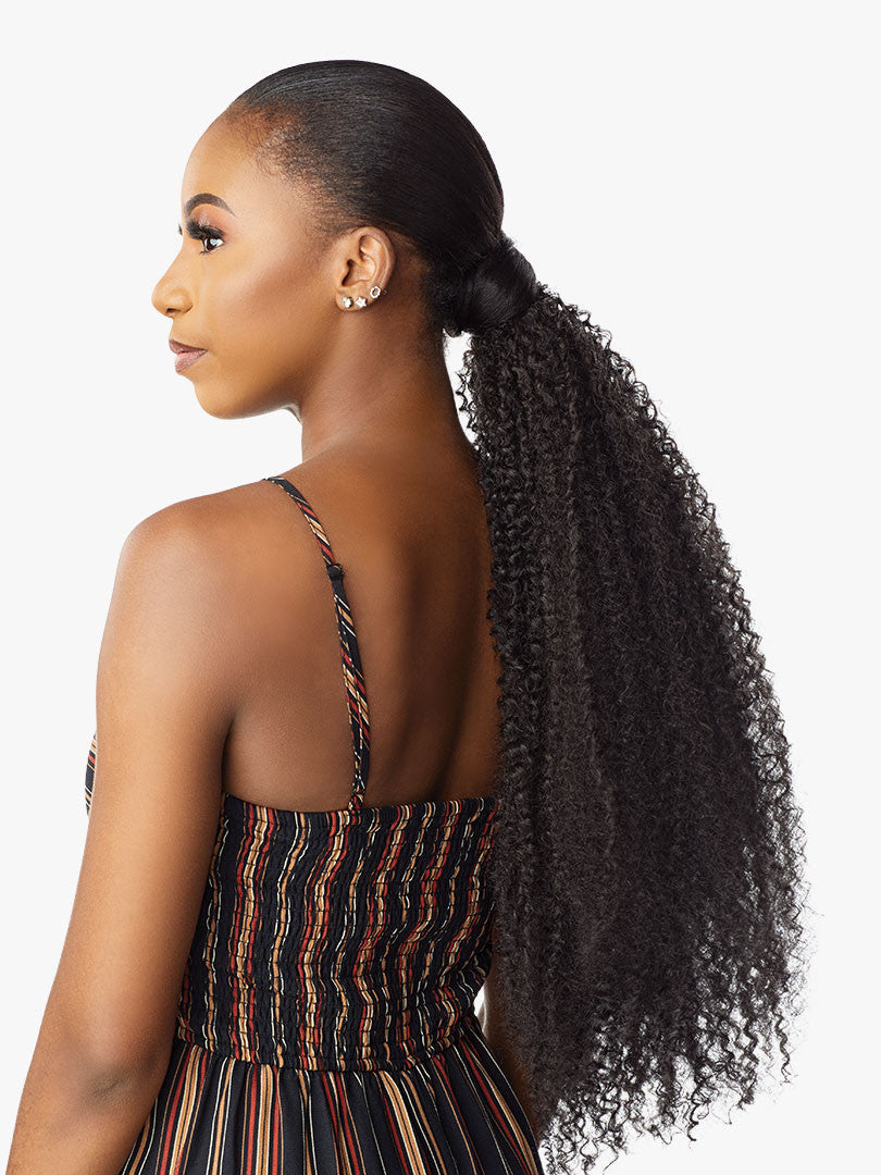 SENSATIONNEL Instant Pony Wrap Synthetic - KINKY CURLY 24"