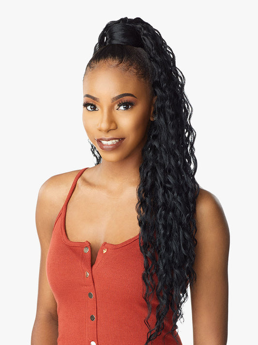 SENSATIONNEL Synthetic Ponytail Instant Pony Wrap RIPPLE WAVE 30"