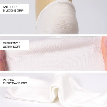 ARRIA 3 Pairs No Show Socks (White)