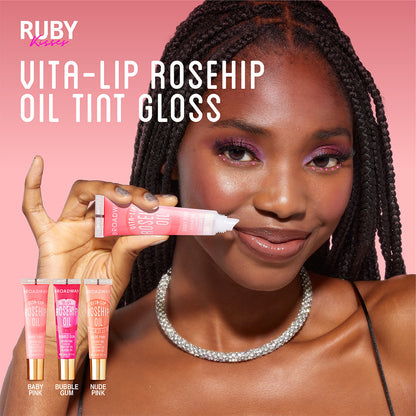 Ruby Kisses Broadway Vita-Lip Tinted Lip Gloss Rosehip Oil