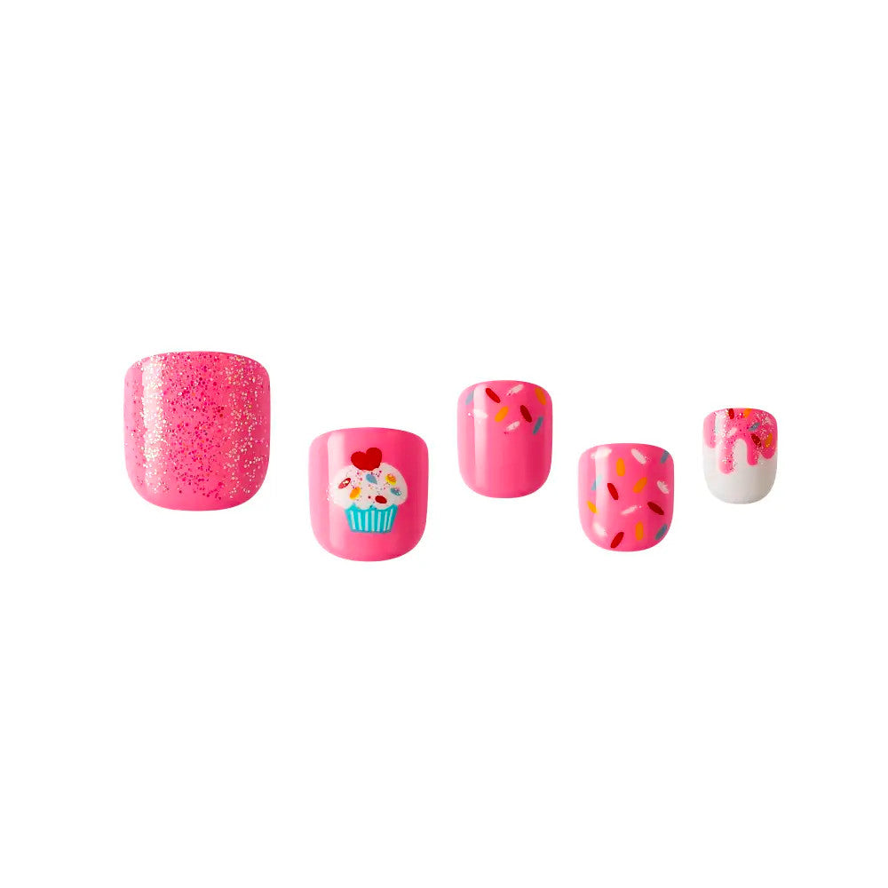 Kiss Gold Finger Little Diva Sticker Nails – Pink Crush