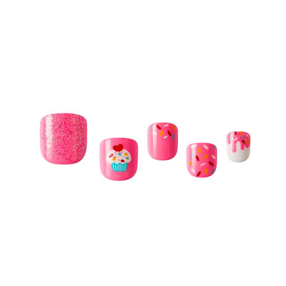 Kiss Gold Finger Little Diva Sticker Nails – Pink Crush