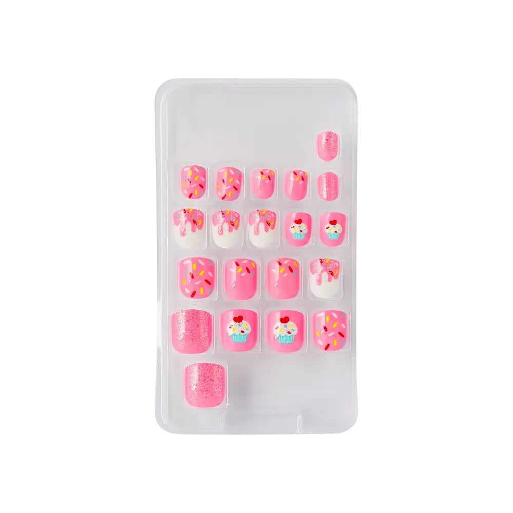 Kiss Gold Finger Little Diva Sticker Nails – Pink Crush