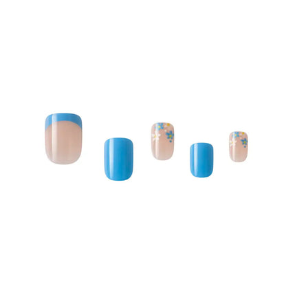 Kiss Gold Finger Little Diva Sticker Nails – Blue Daisy