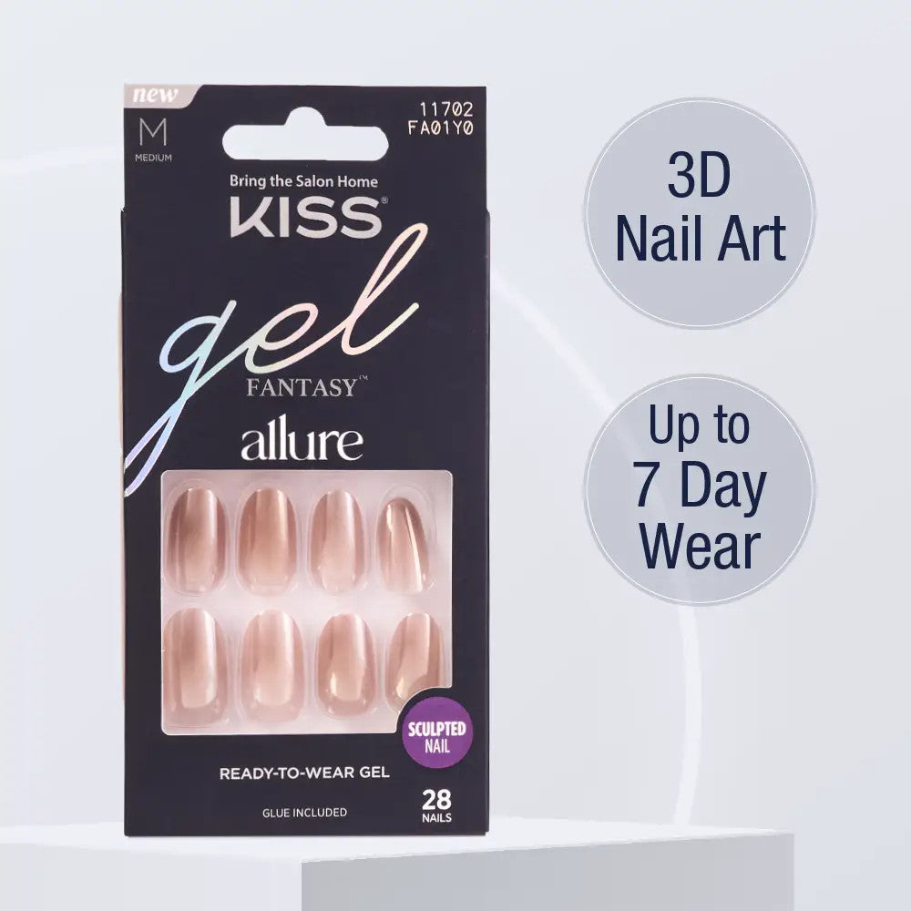 KISS Gel Fantasy Glue On Nails - STUNNED