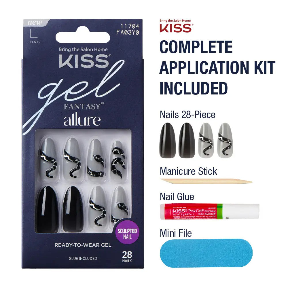 KISS Gel Fantasy Glue On Nails - VOYAGE