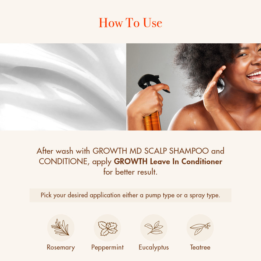 RED Growth MD Leave-In Conditioning Spray (8 oz)