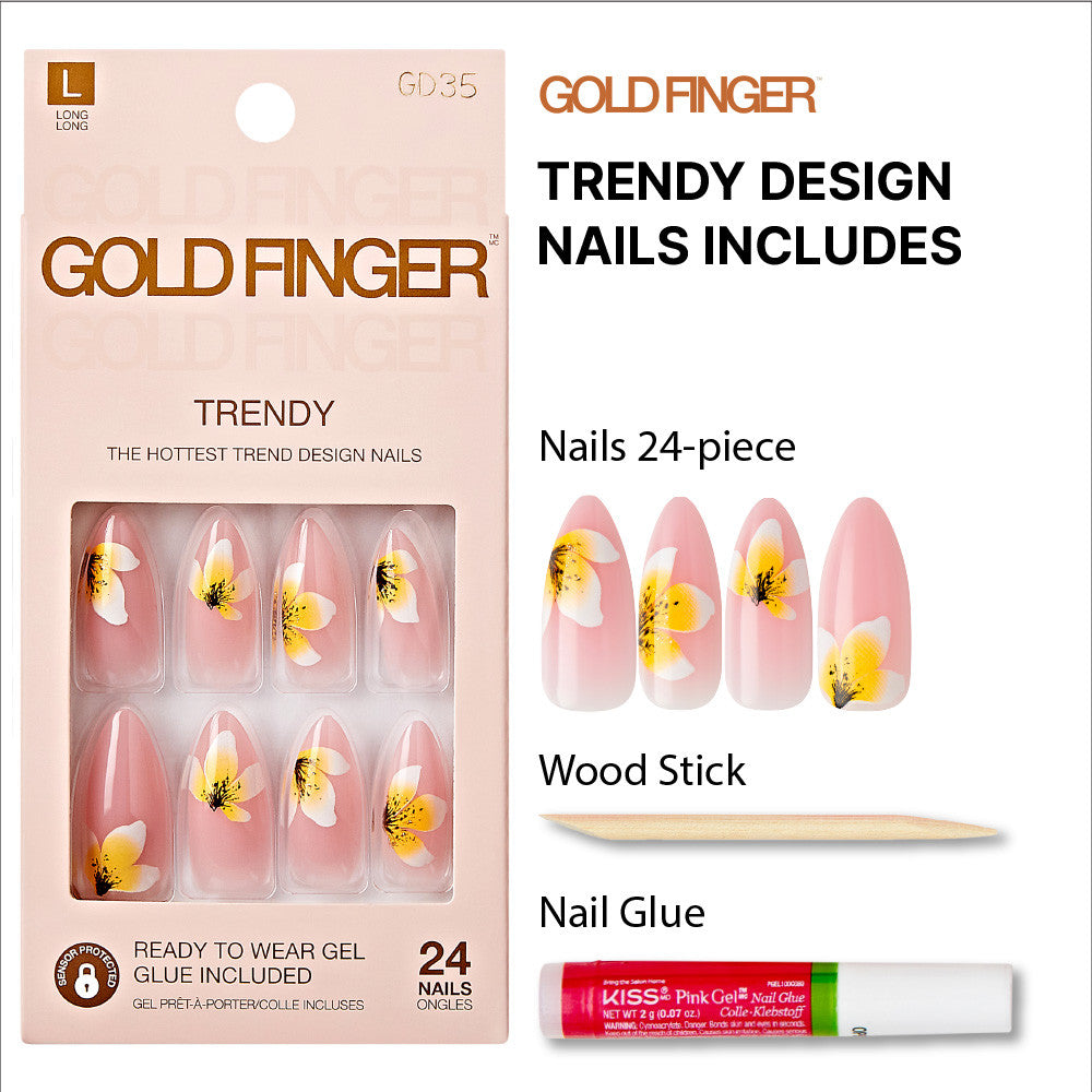Kiss Gold Finger Trendy Nail - Live Forever