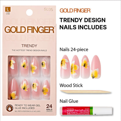 Kiss Gold Finger Trendy Nail - Live Forever