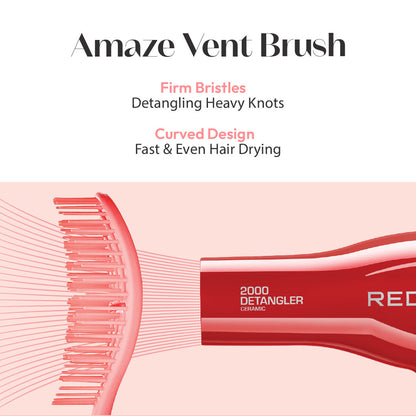 RED Flexible Amaze Circle Vent Brush
