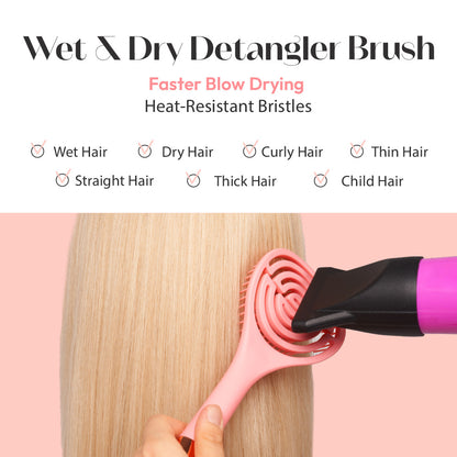 RED Flexible Amaze Circle Vent Brush
