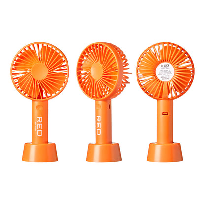 RED Portable Handheld Rechargerable Beauty Fan
