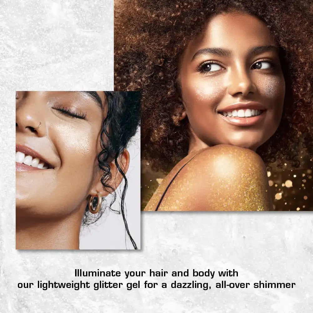 KISS RadiantGlow Glitter Gel For Hair & Body