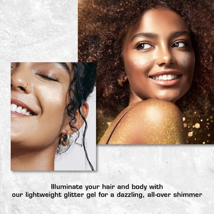KISS RadiantGlow Glitter Gel For Hair & Body