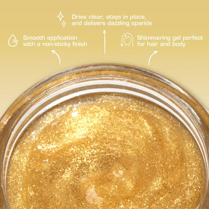KISS RadiantGlow Glitter Gel For Hair & Body