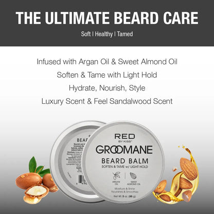 RED Groomane Beard Balm (Sandalwood)