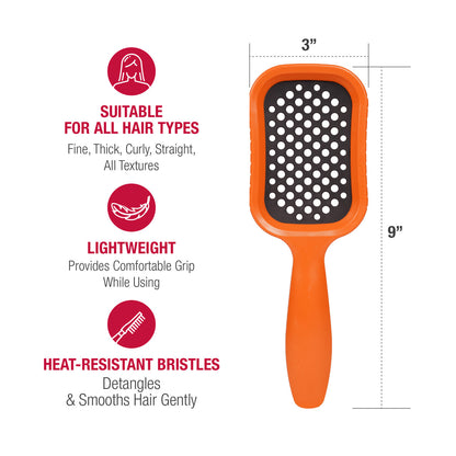 RED Wet & Dry Vent Heat-Resistant Brush – Orange