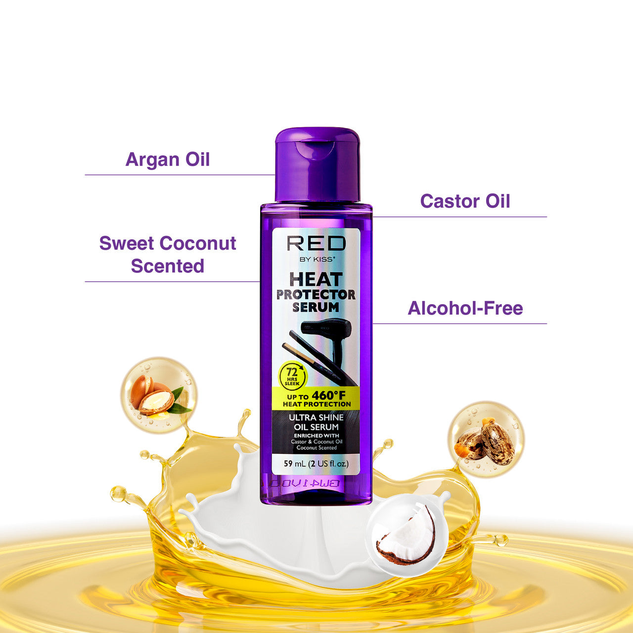 RED Ultra Shine Heat Protector Oil Serum