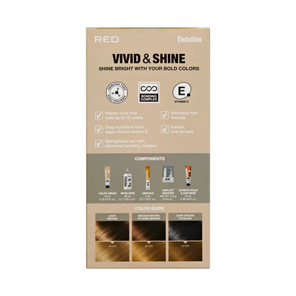 RED Tintation Vivid & Shine Permanent Hair Color
