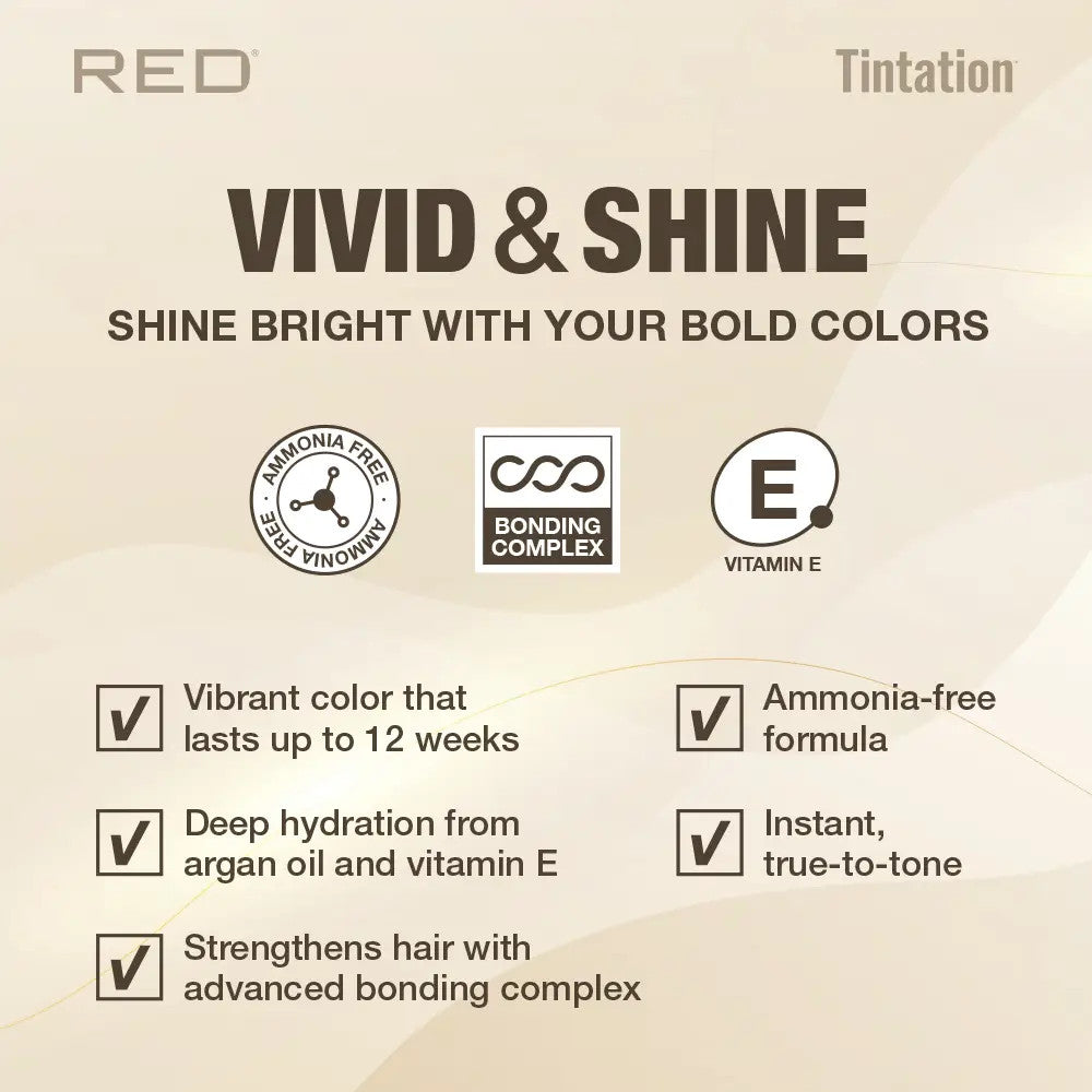 RED Tintation Vivid & Shine Permanent Hair Color