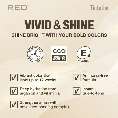 RED Tintation Vivid & Shine Permanent Hair Color