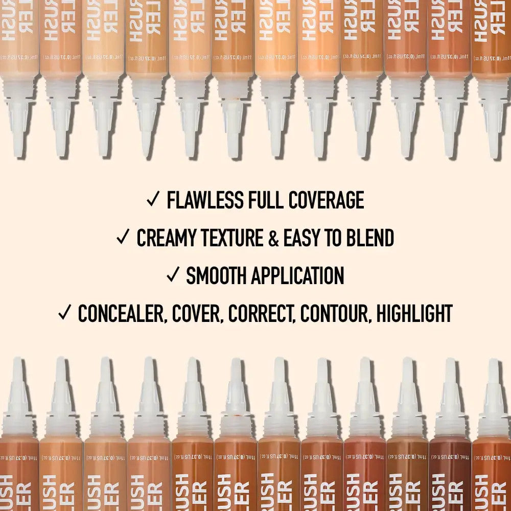 Ruby Kisses 4-In-1 Full Coverage Concealer with Brush Tip