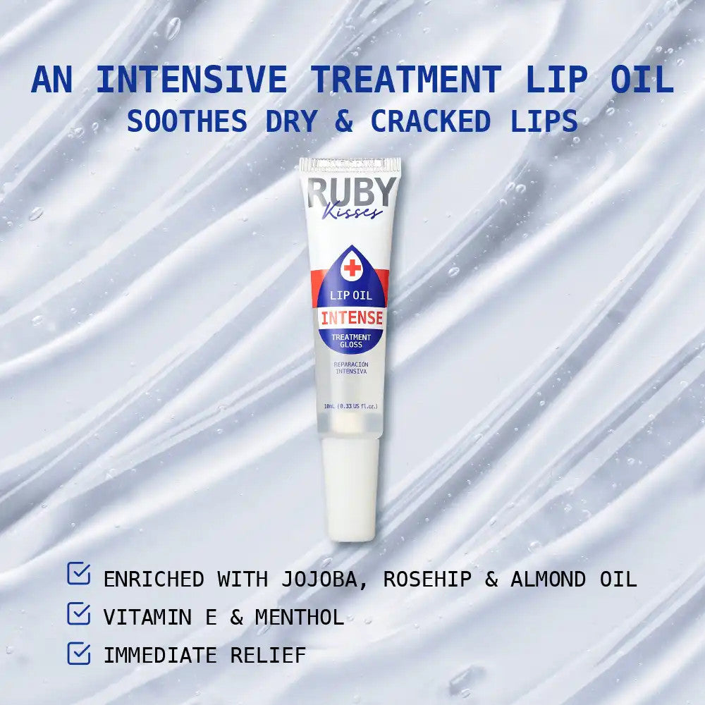 Ruby Kisses Moisturizing & Healing Hydrating Clear Lip Oil Treatment
