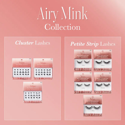 VLuxe 100% Real Mink Airy Mink Cluster Eyelash Extensions