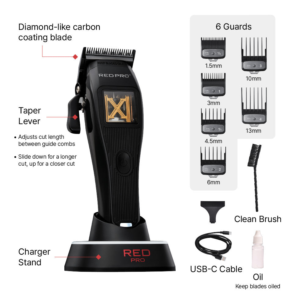 RED Pro X-King Vector Motor Cordless Clipper