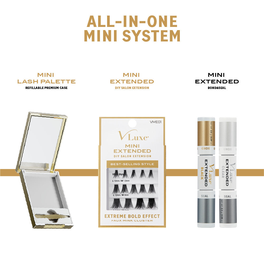 VLuxe Mini Lash Palette with Mirror & Tweezer Applicator (No Lashes Included)