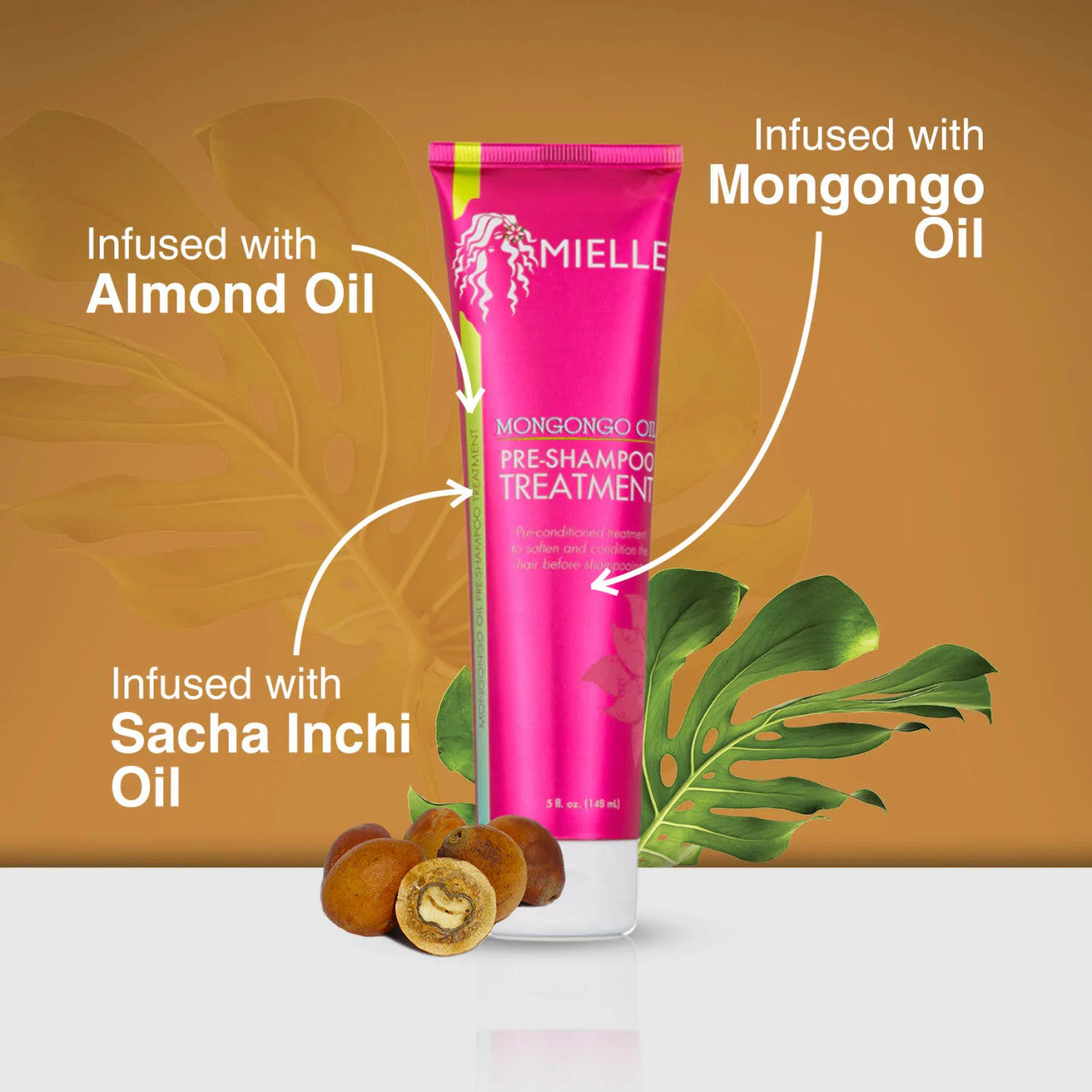 Mielle Mongongo Oil Pre-Shampoo Treatment with Mongongo Oil