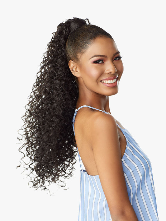 SENSATIONNEL Synthetic Ponytail Instant Pony Wrap CURLY BODY 24"