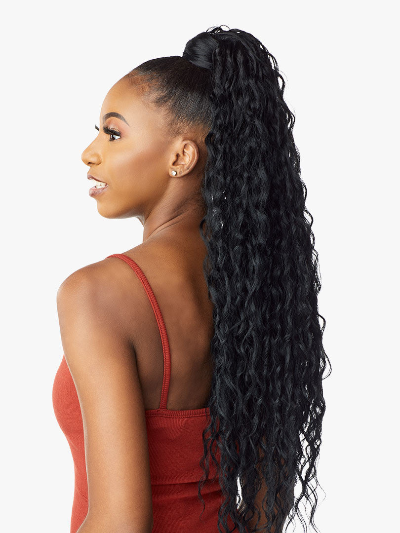 SENSATIONNEL Synthetic Ponytail Instant Pony Wrap RIPPLE WAVE 30"