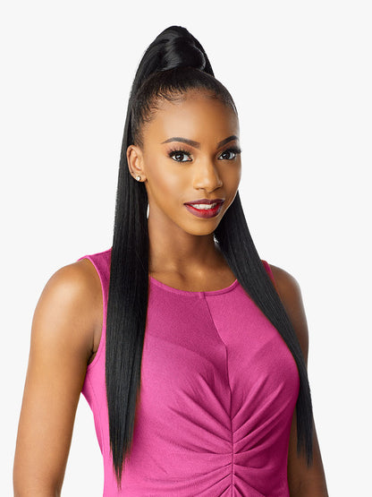 SENSATIONNEL Synthetic Ponytail Instant Pony Wrap STRAIGHT 30"