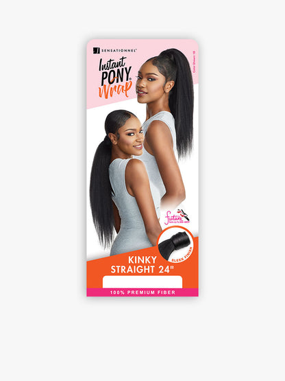 SENSATIONNEL Ponytail Instant Pony Wrap - Kinky Straight 24"
