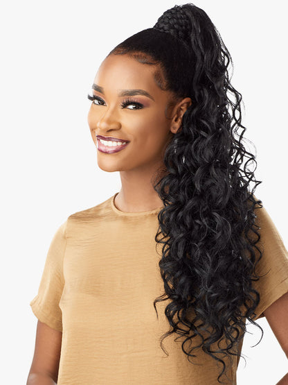 SENSATIONNEL Synthetic Ponytail Instant Pony Wrap - BRAIDED LOOSEDEEP 26"