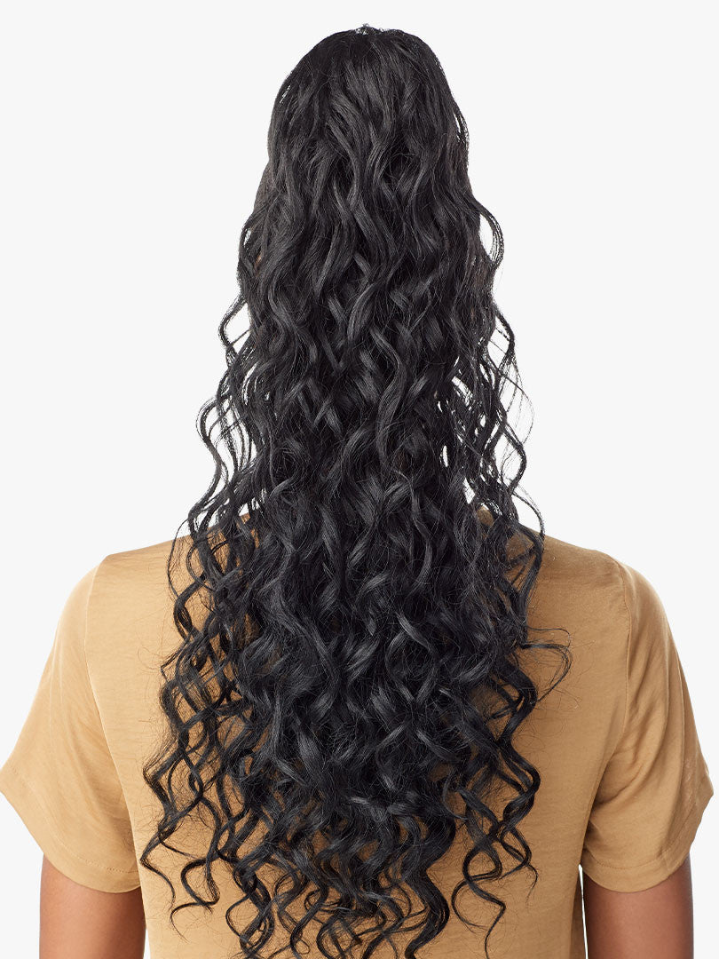 SENSATIONNEL Synthetic Ponytail Instant Pony Wrap - BRAIDED LOOSEDEEP 26"